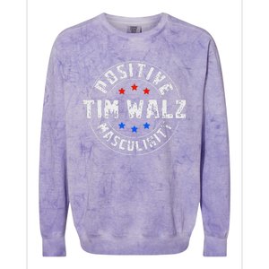 Positive Masculinity Pro Kamala Tim Walz 2024 Political Colorblast Crewneck Sweatshirt