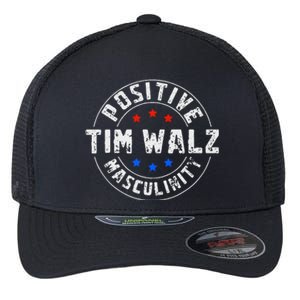 Positive Masculinity Pro Kamala Tim Walz 2024 Political Flexfit Unipanel Trucker Cap