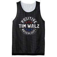 Positive Masculinity Pro Kamala Tim Walz 2024 Political Mesh Reversible Basketball Jersey Tank