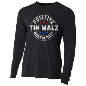 Positive Masculinity Pro Kamala Tim Walz 2024 Political Cooling Performance Long Sleeve Crew