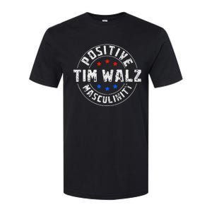 Positive Masculinity Pro Kamala Tim Walz 2024 Political Softstyle CVC T-Shirt