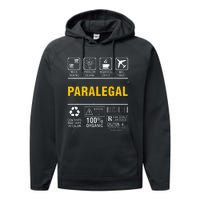 Paralegal Multitasking Problem Solving Coffee Lover Performance Fleece Hoodie