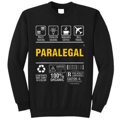 Paralegal Multitasking Problem Solving Coffee Lover Sweatshirt