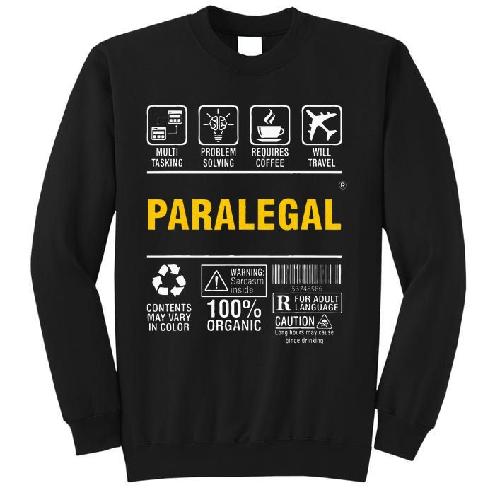 Paralegal Multitasking Problem Solving Coffee Lover Sweatshirt