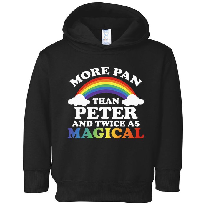 Pansexual More Pan Than Peter Twice As Magical LGBTQ Toddler Hoodie