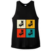 Pinball Machine Pinball Player Retro Ladies PosiCharge Tri-Blend Wicking Tank