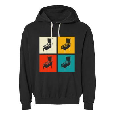 Pinball Machine Pinball Player Retro Garment-Dyed Fleece Hoodie