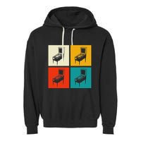 Pinball Machine Pinball Player Retro Garment-Dyed Fleece Hoodie