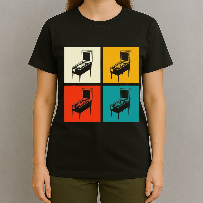 Pinball Machine Pinball Player Retro T-Shirt