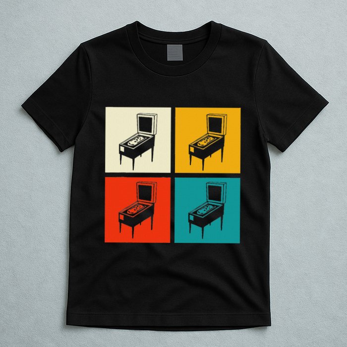 Pinball Machine Pinball Player Retro T-Shirt