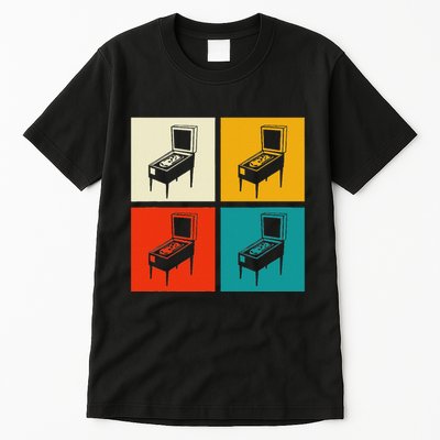 Pinball Machine Pinball Player Retro Tall T-Shirt