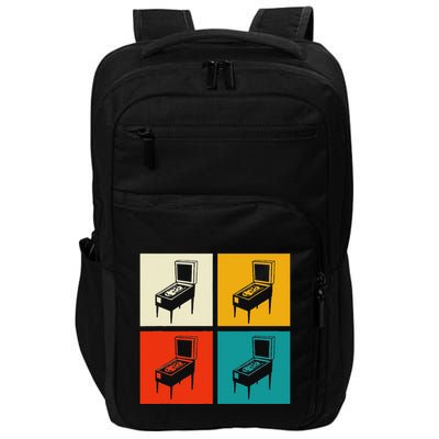 Pinball Machine Pinball Player Retro Impact Tech Backpack