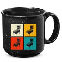 Pinball Machine Pinball Player Retro 15oz Campfire Ceramic Mug