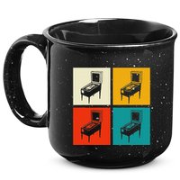 Pinball Machine Pinball Player Retro 15oz Campfire Ceramic Mug