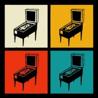 Pinball Machine Pinball Player Retro 16 in Basic Backpack