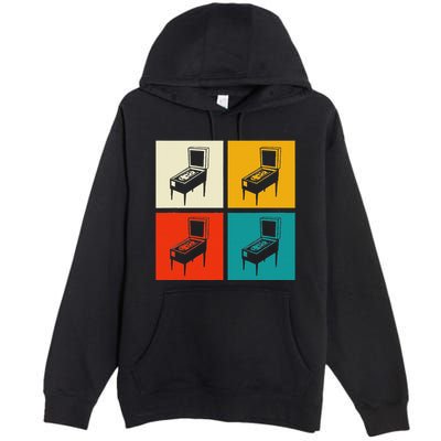 Pinball Machine Pinball Player Retro Premium Pullover Hoodie