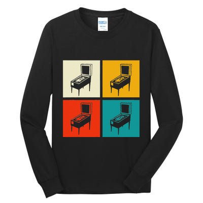 Pinball Machine Pinball Player Retro Tall Long Sleeve T-Shirt