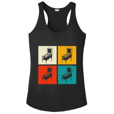 Pinball Machine Pinball Player Retro Ladies PosiCharge Competitor Racerback Tank