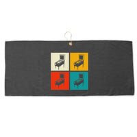 Pinball Machine Pinball Player Retro Large Microfiber Waffle Golf Towel