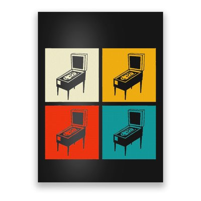 Pinball Machine Pinball Player Retro Poster