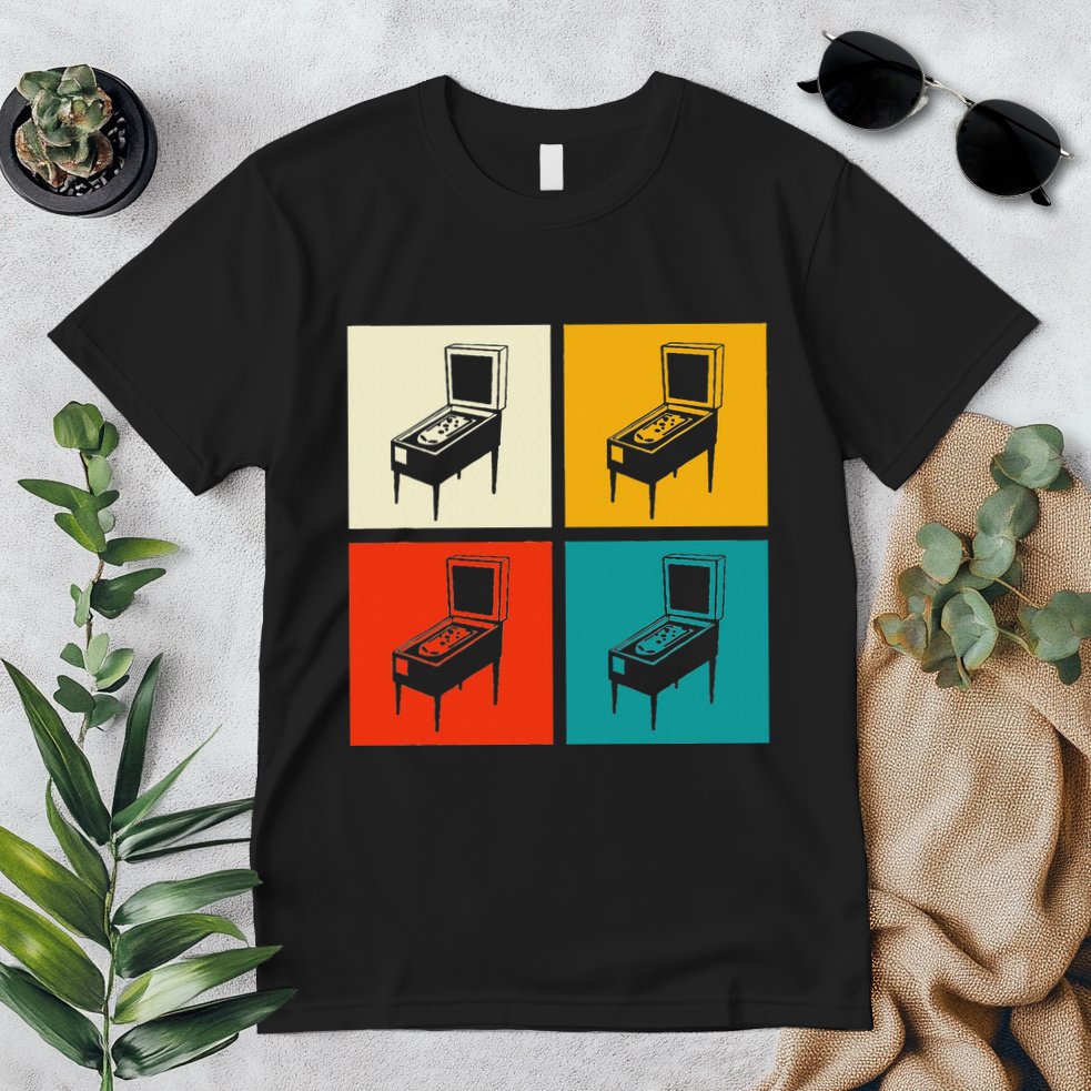 Pinball Machine Pinball Player Retro Premium T-Shirt