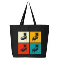 Pinball Machine Pinball Player Retro 25L Jumbo Tote