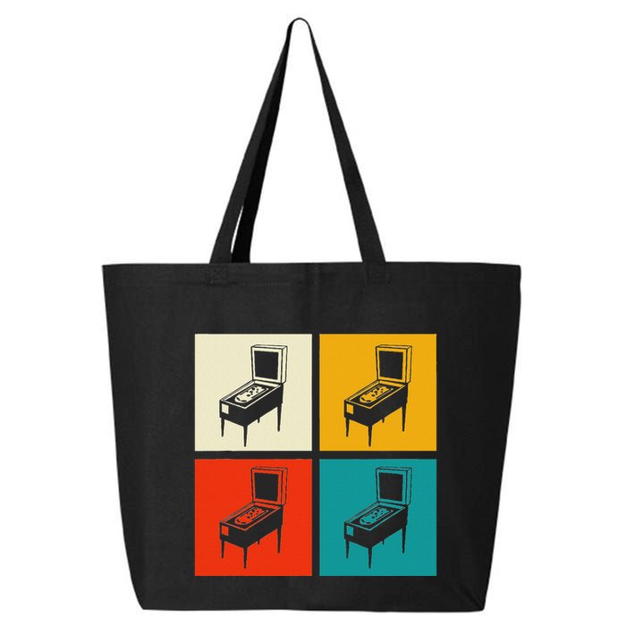 Pinball Machine Pinball Player Retro 25L Jumbo Tote