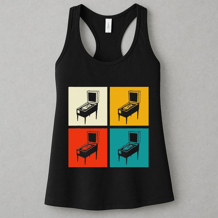 Pinball Machine Pinball Player Retro Womens Tank Top