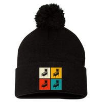 Pinball Machine Pinball Player Retro Pom Pom 12in Knit Beanie