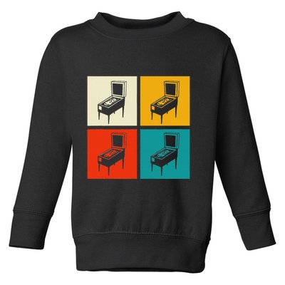 Pinball Machine Pinball Player Retro Toddler Sweatshirt