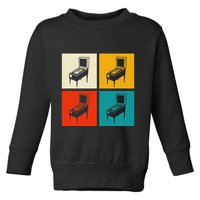 Pinball Machine Pinball Player Retro Toddler Sweatshirt