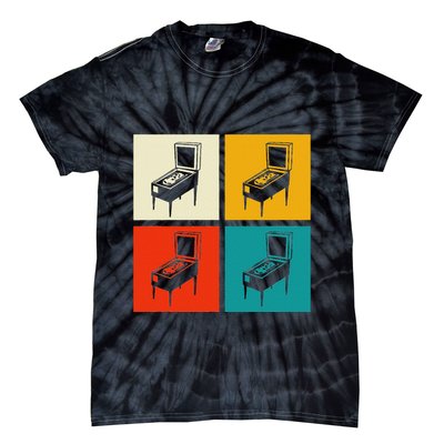 Pinball Machine Pinball Player Retro Tie-Dye T-Shirt