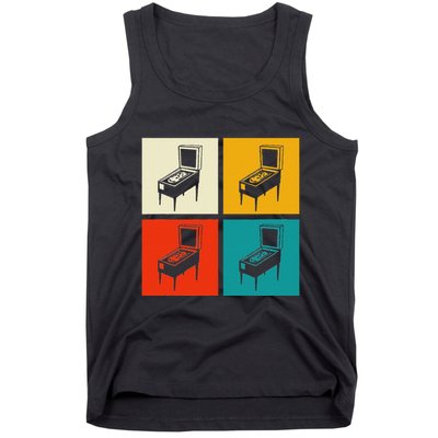 Pinball Machine Pinball Player Retro Tank Top