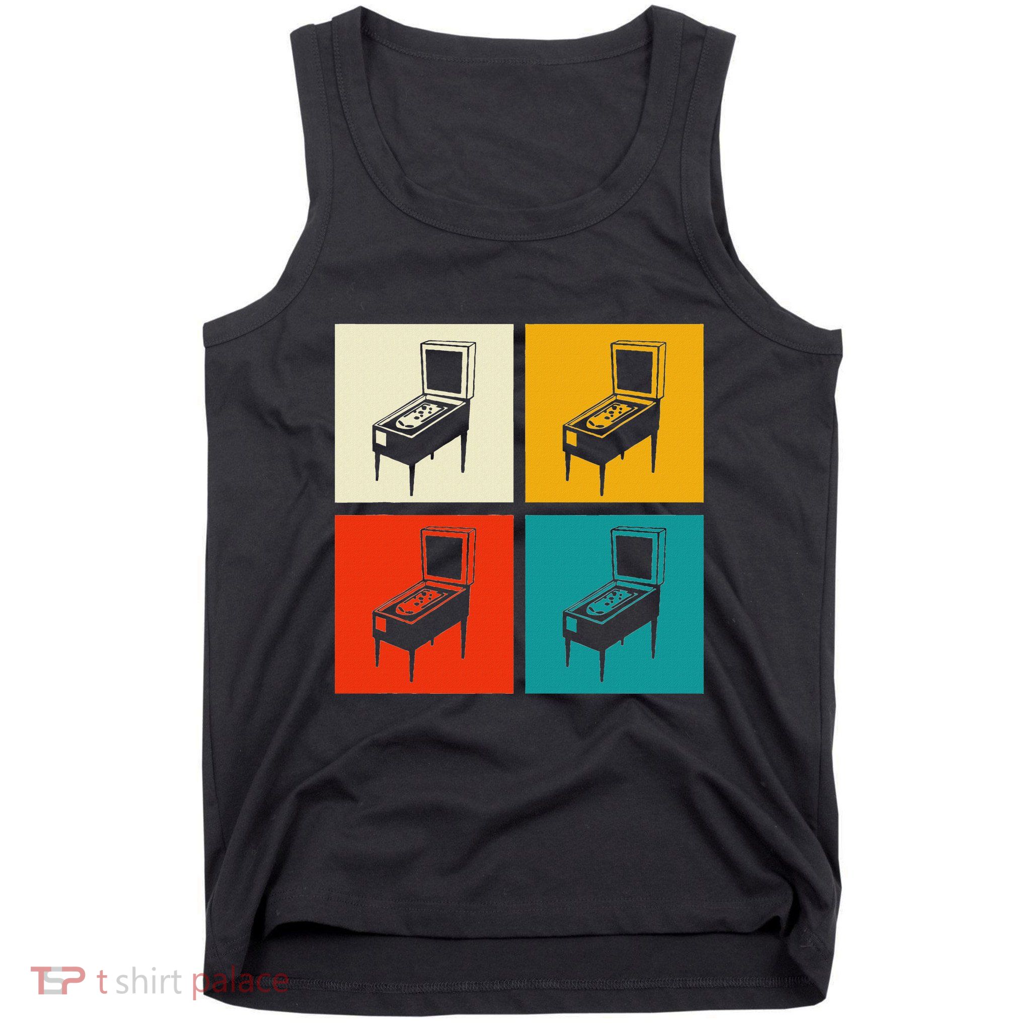 Pinball Machine Pinball Player Retro Tank Top