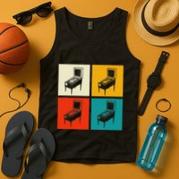 Pinball Machine Pinball Player Retro Tank Top
