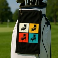 Pinball Machine Pinball Player Retro Golf Towel