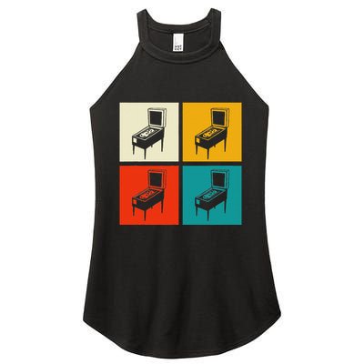 Pinball Machine Pinball Player Retro Women's Perfect Tri Rocker Tank