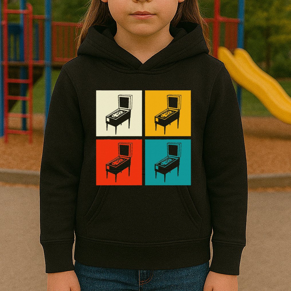 Pinball Machine Pinball Player Retro Kids Hoodie