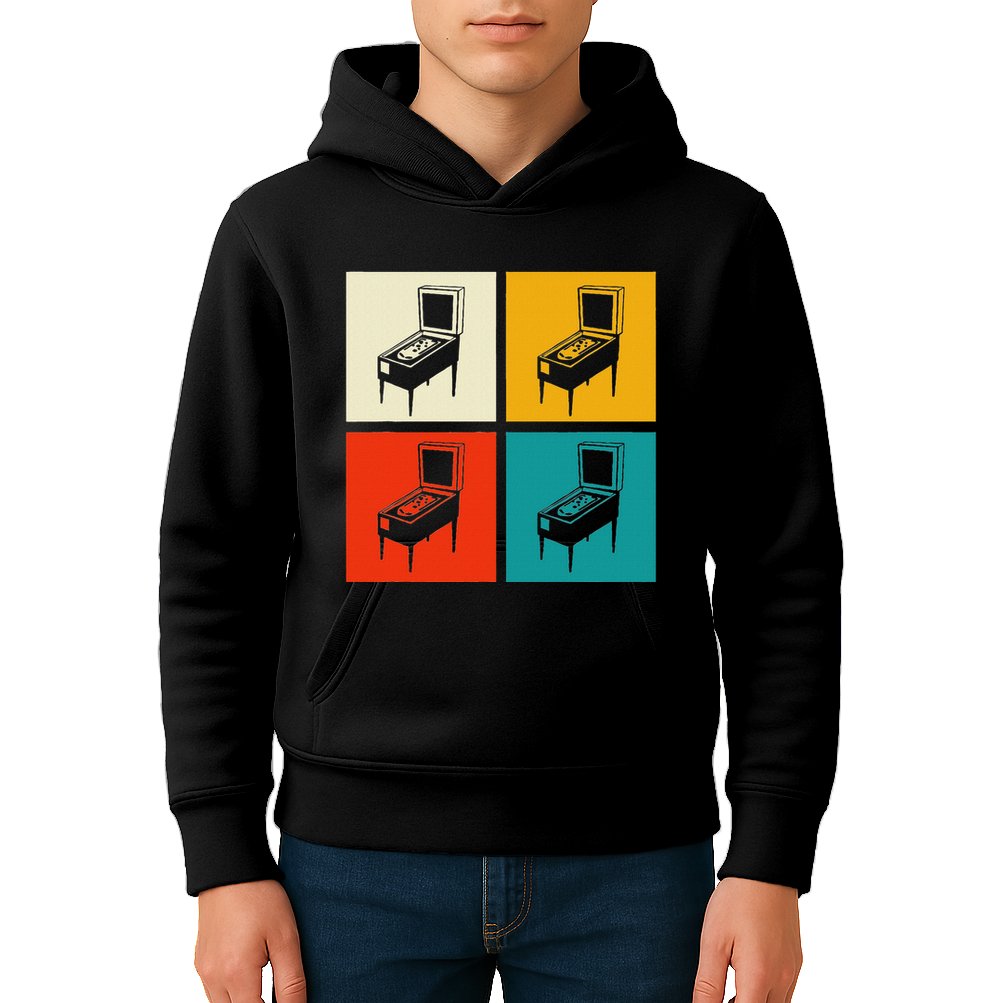 Pinball Machine Pinball Player Retro Kids Hoodie