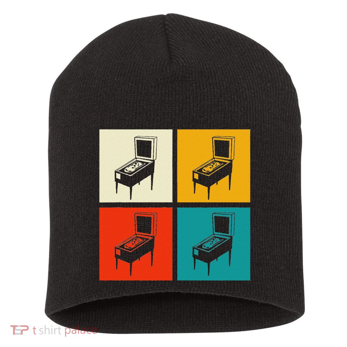 Pinball Machine Pinball Player Retro Short Acrylic Beanie