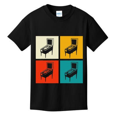 Pinball Machine Pinball Player Retro Kids T-Shirt