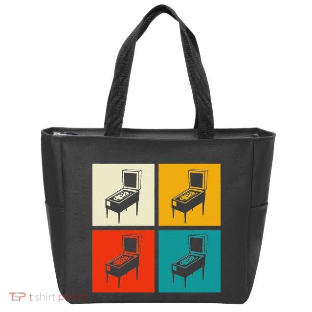 Pinball Machine Pinball Player Retro Zip Tote Bag