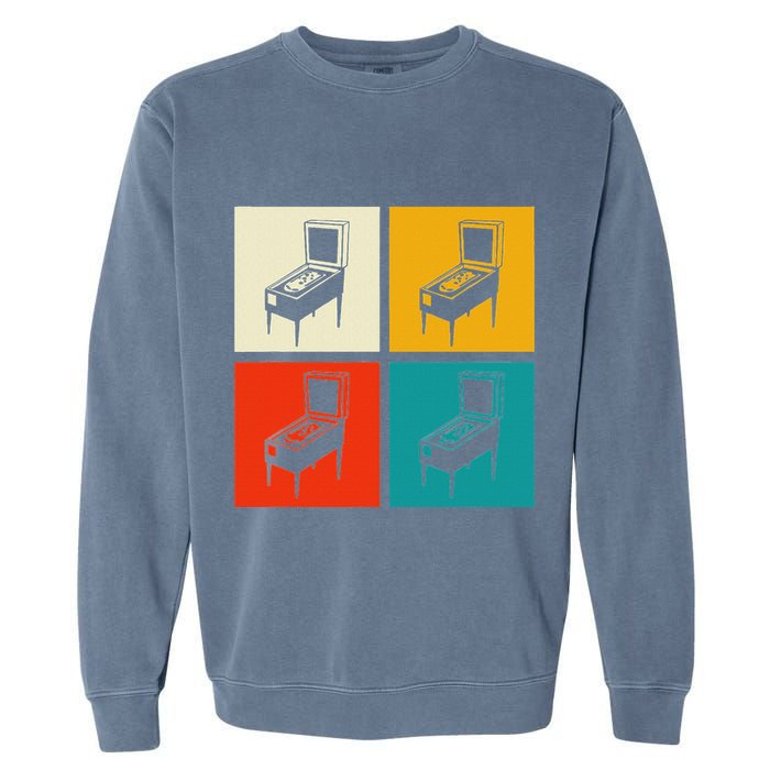Pinball Machine Pinball Player Retro Garment-Dyed Sweatshirt