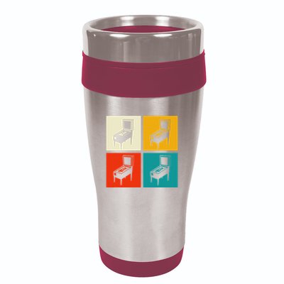 Pinball Machine Pinball Player Retro 16oz Travel Tumbler
