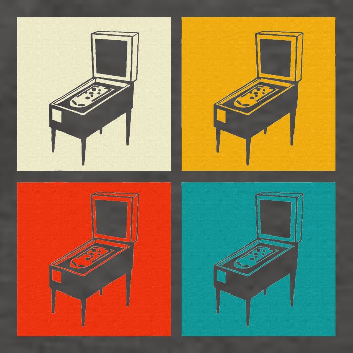 Pinball Machine Pinball Player Retro Vector Backpack