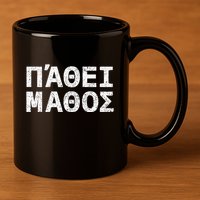 Pathei Mathos 11oz C Handle Ceramic Mug