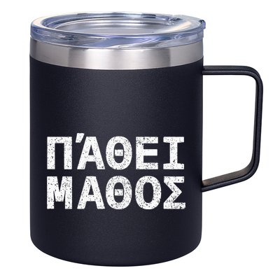 Pathei Mathos 12oz Stainless Steel Coffee Mug