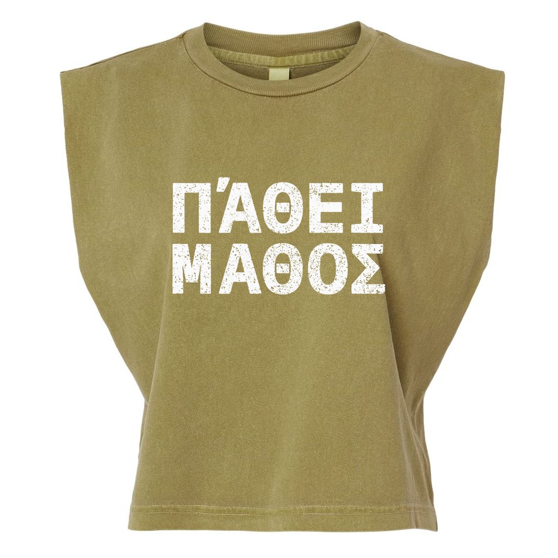 Pathei Mathos Garment-Dyed Women's Muscle Tee