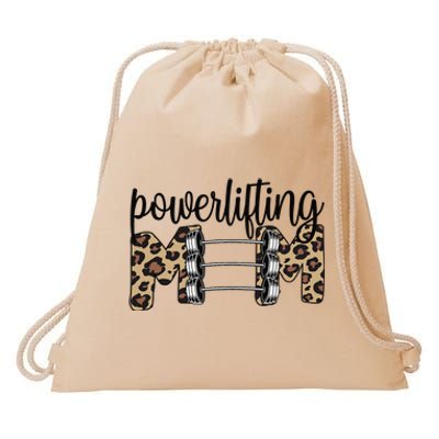 Powerlifting Mom Powerlifting Mama Of A Powerlifter Drawstring Bag