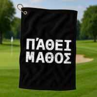 Pathei Mathos Golf Towel